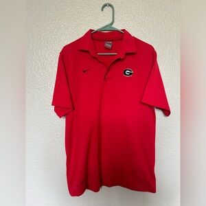 Georgia Bulldogs Nike Team Red Polo Football Mens Size Large